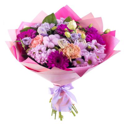 Букет из цветов «Сиреневый шарм»
