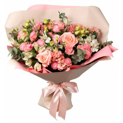 Дизайнерский букет живых цветов «Цветочный Эксклюзив»