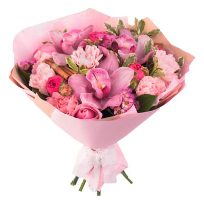 Букет живых цветов «Весенний вихрь»