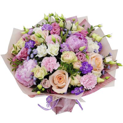 Праздничный букет живых цветов «Волшебное утро»