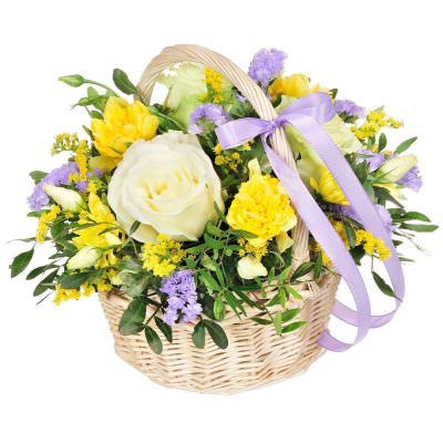 Корзина с цветами «Весенний луч»
