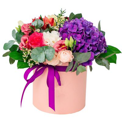 Авторский букет в коробке «Чудо-цветы»