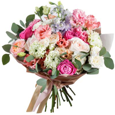 Красивый букет живых цветов «Эдемский сад»