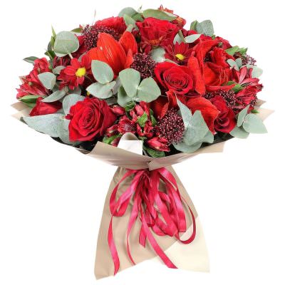 Красивый букет из ароматных цветов «Полевое вдохновение»