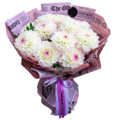 Букет белых георгин «Белоснежный сон»