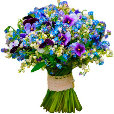 Букет из натуральных цветов «Рассветный танец»