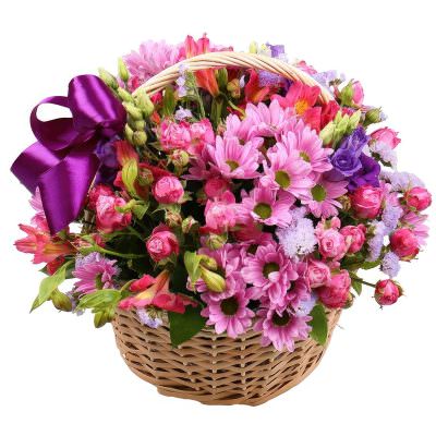 Корзиночка цветочная «Цветочный вихрь»