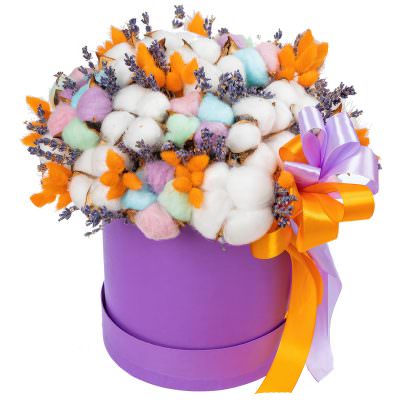 Шляпная коробка с хлопком «Осенний вихрь»