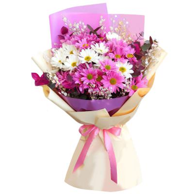 Букет из хризентам «Лепестковая соната»