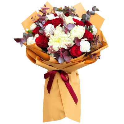 Праздничный букет «Красное очарование»