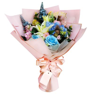 Букет из свежих цветов «Небесное очарование»