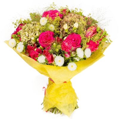 Цветочный букет «Розовый микс»