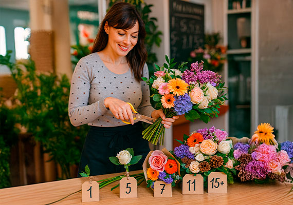 Какое количество цветов принято дарить